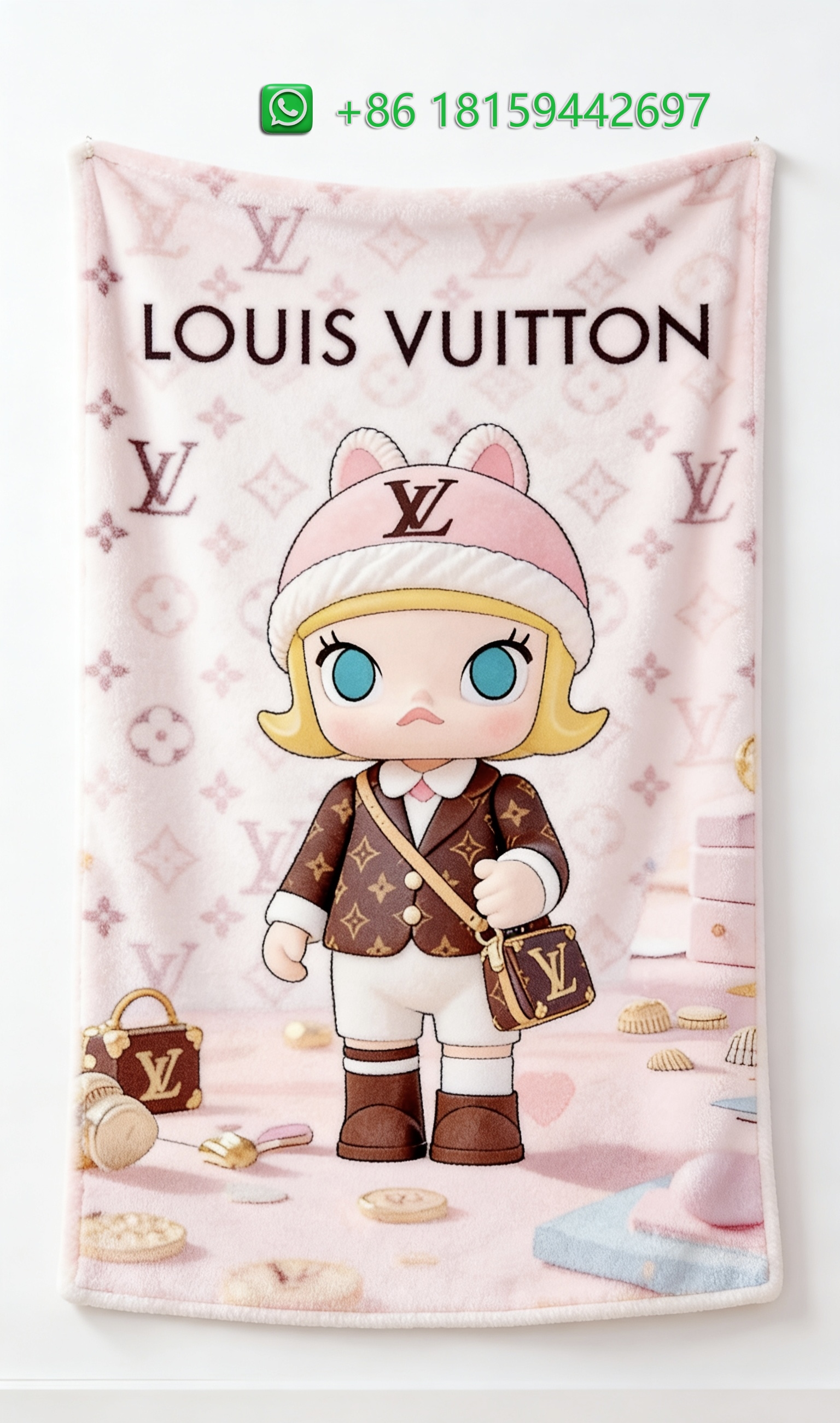Louis Vuitton Throw Blankets